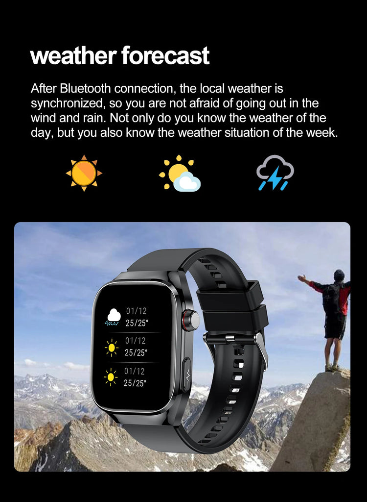 GUHUAVMI Micro Physical Examination Smart Watch with ECG, Uric Acid & Five-Organ Health Monitoring