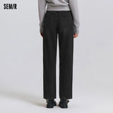 Semir Women’s Vintage Wide-Leg Jeans 2025 Spring Soft Cotton Denim Trousers thumbnail 3