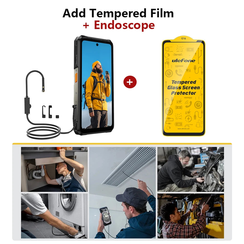 Ulefone Armor 26 Ultra 5G Rugged Waterproof Smartphone 120W Fast Charging 15600mAh 200MP+64MP Camera 24GB+512GB NFC