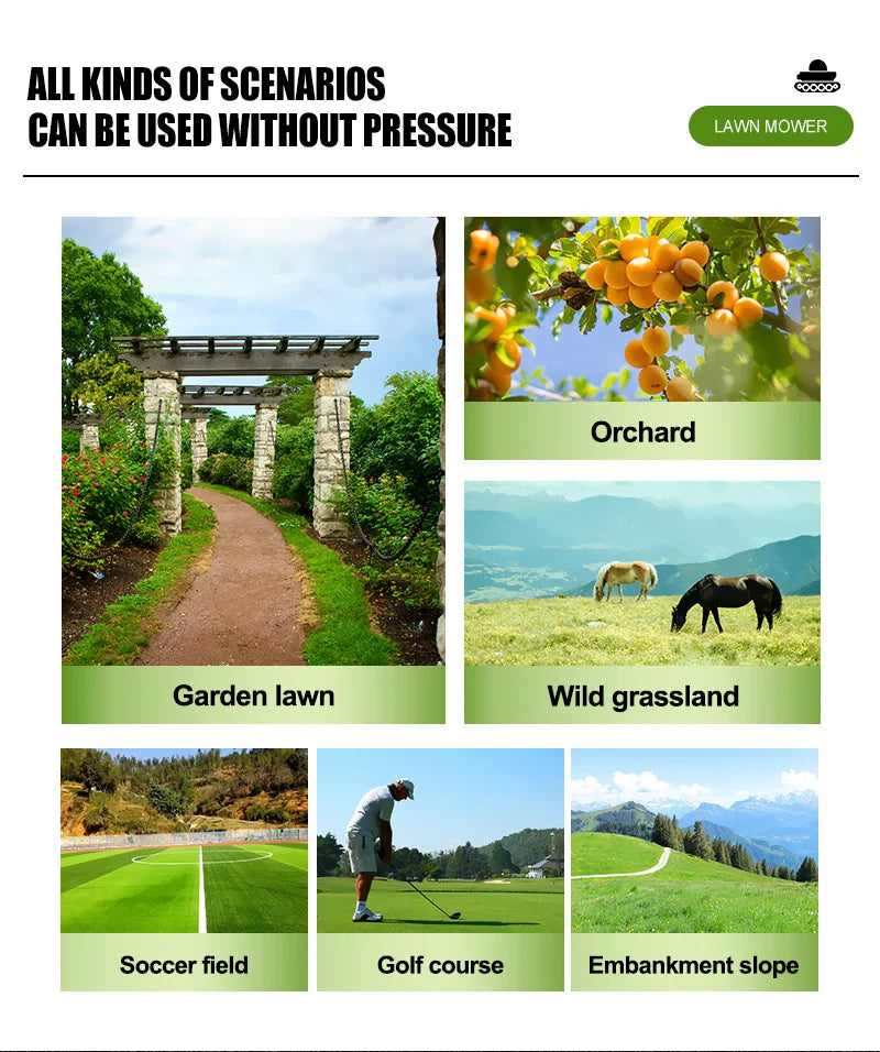 Customised Remote-Controlled All-Terrain Lawn Mower Robot – Self-Propelled Zero-Turn Petrol Mower