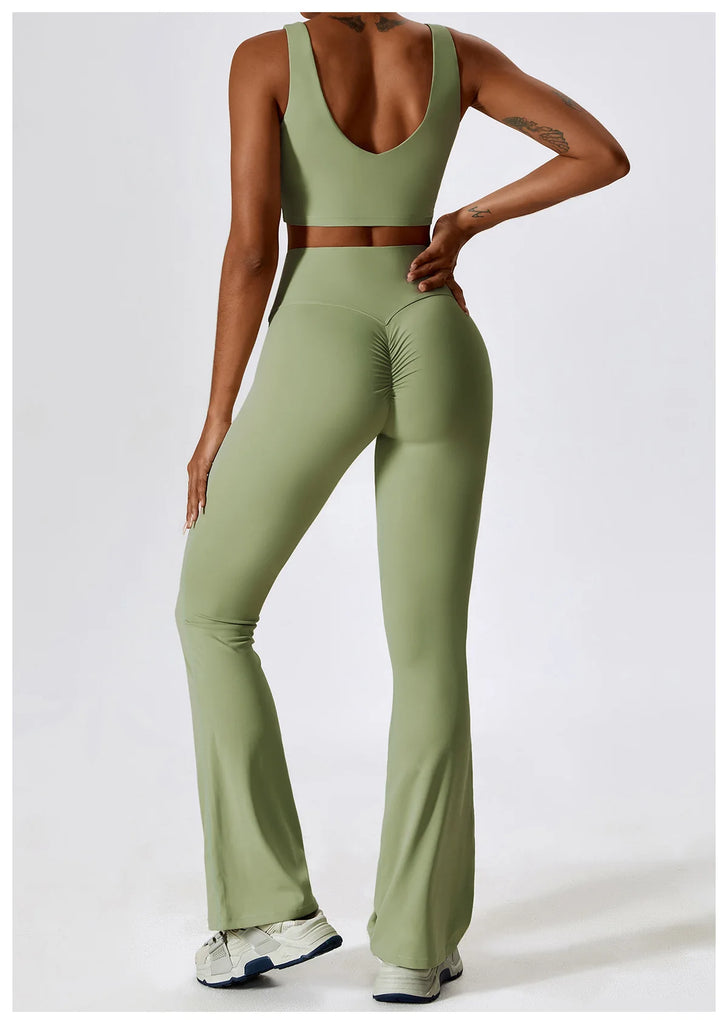 Seamless 2-Piece Women’s Yoga Set – Fitness Leggings & Sports Bra Workout Suit