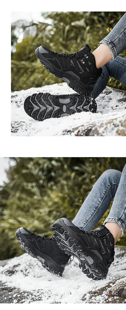 Winter Women’s Velvet Warm Hiking Shoes – Waterproof, Durable & Built for Adventure