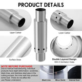 Outdoor Fire Wood Stove Chimney Pipe – Portable Stainless Steel Stove Accessory for Camping & Home Use thumbnail 3