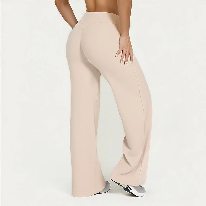 Straight Leg Ultra-Soft Butter Fabric Yoga Pants for Women – Mid-Waist Sports Leggings