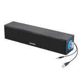 Long Strip USB Wired & Bluetooth Wooden Dual Speakers – Small Desktop Sound Bar with Heavy Bass thumbnail 8