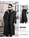 Men’s Detachable Fur One-Piece Winter Coat – Thick Faux Mink Fur Lined thumbnail 15