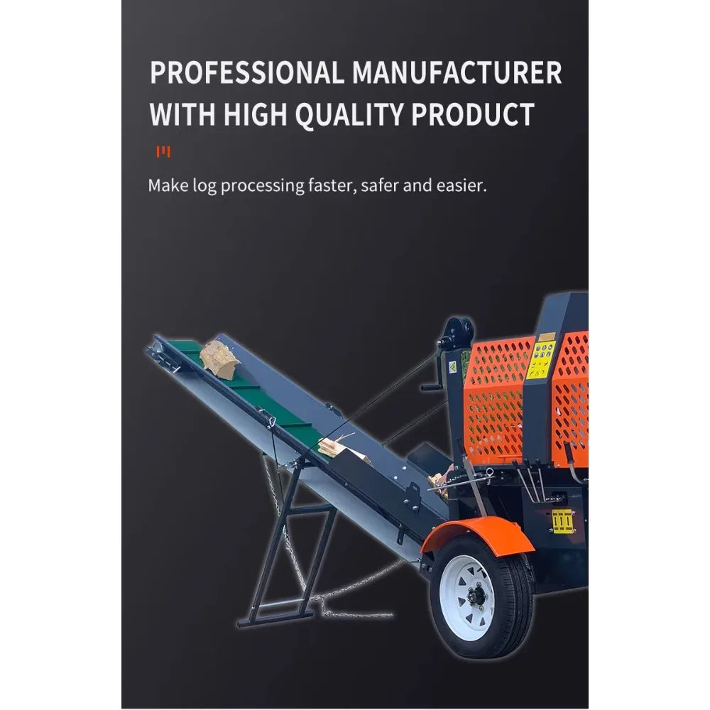 Customized Automatic Wood Processor - Electric/Diesel/Gasoline Firewood Splitter with Industrial Sawing System