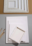 5pcs White Blank Square Artist Canvas Wooden Frame Cotton Boards for Oil, Acrylic & Watercolor Painting thumbnail 17