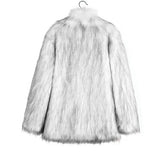 Men’s Faux Fox Fur Jacket Coat – Thick Shaggy Winter Outerwear thumbnail 24
