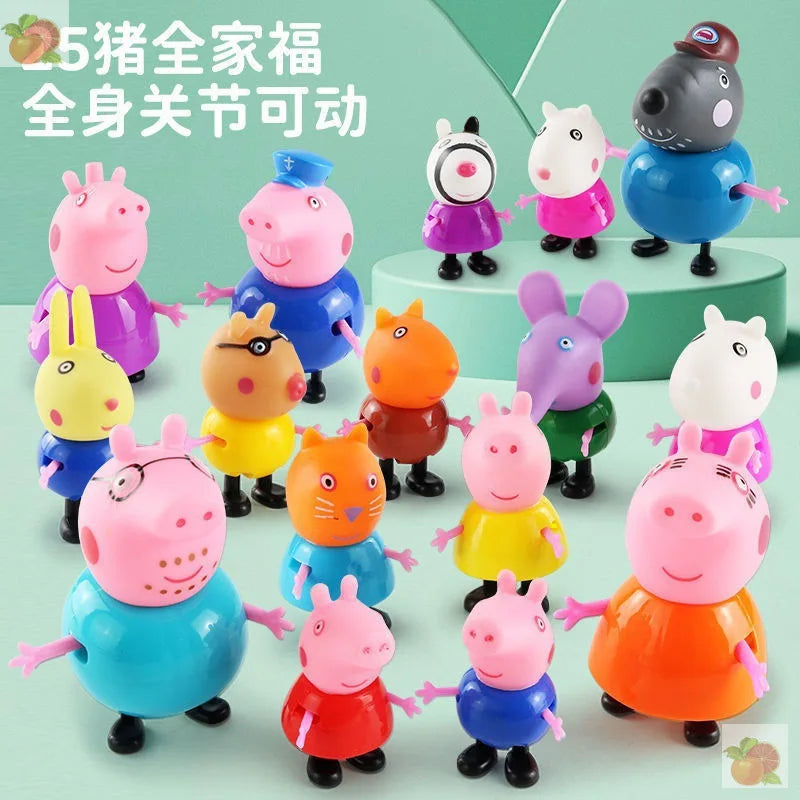Peppa Pig Family Doll Set – Boy & Girl Characters Toy Figures