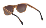 SHINU Handmade Natural Wood Polarized Sunglasses – Ebony, Zebra & Red Sandalwood UV400 Rectangle Frame for Men & Women thumbnail 10