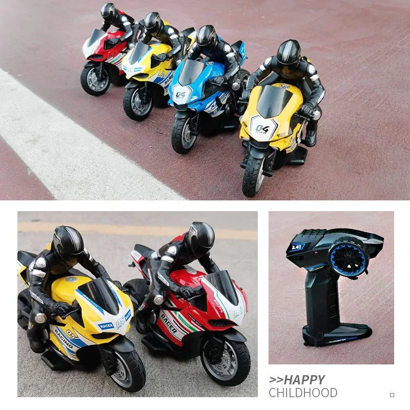 RC Motorcycles 1:6 & 1:10 Electric High-Speed Remote Control Racing Motorcycle for Kids