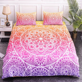 Mandala Lotus Flower Duvet Cover Set King Size Blue Purple Pink Bohemian 3D Print Bedding thumbnail 17
