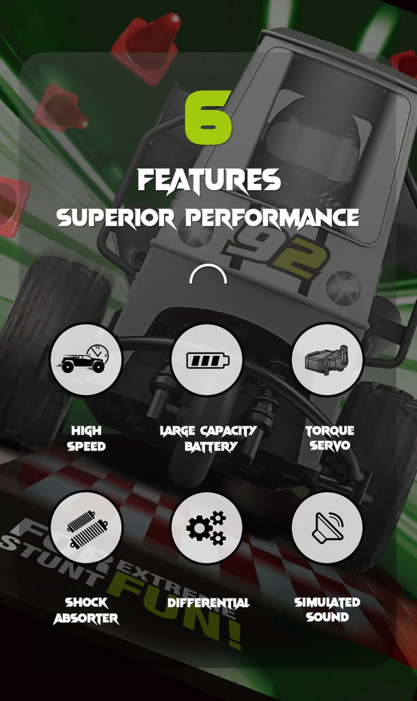 ZWN S810 Three-Wheel RC Car with Lights and Spray – 2.4G High-Speed Electric Remote Control Motorcycle Toy for Kids
