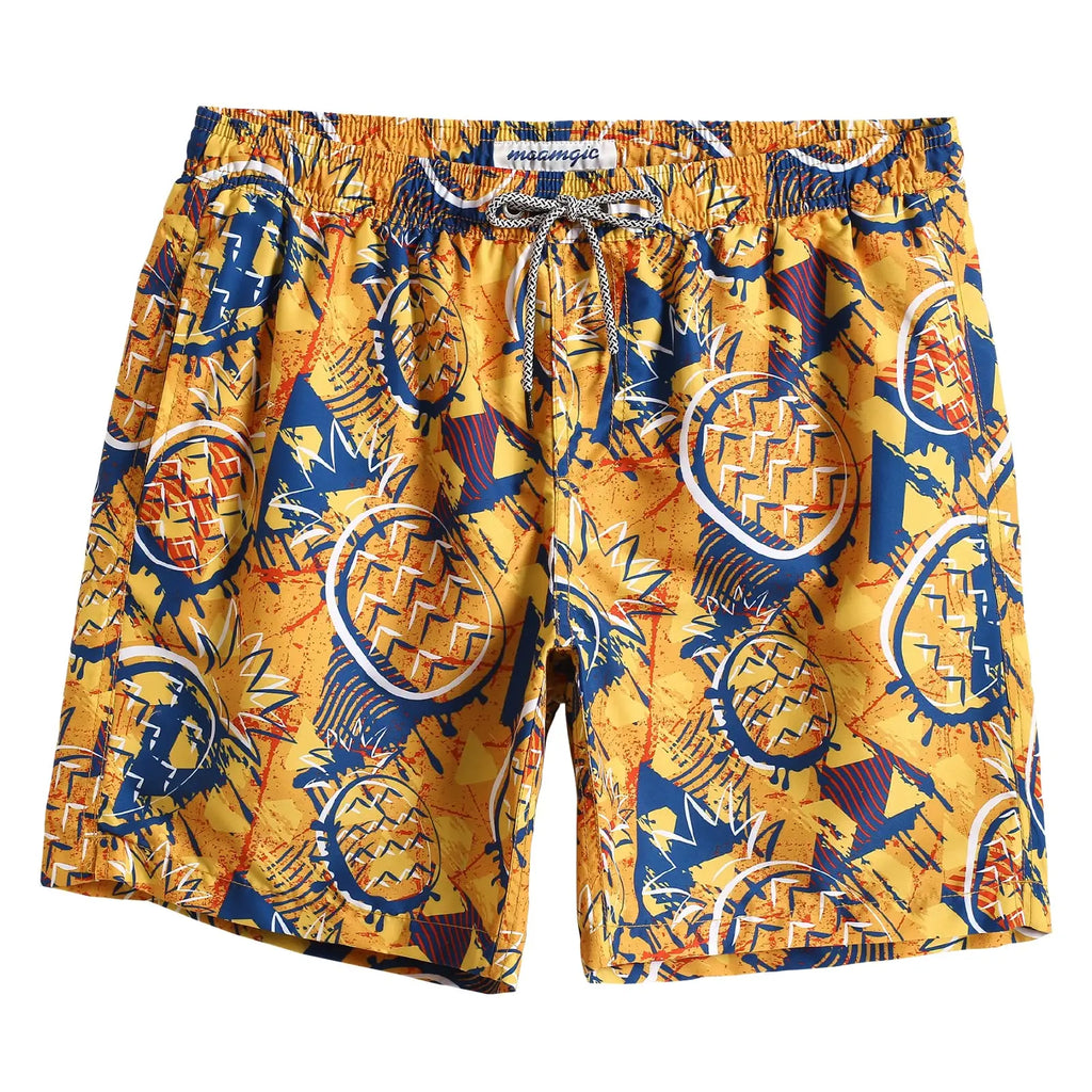 Men's 3D Shark Print Swim Shorts – Beach Board Shorts for Men & Kids
