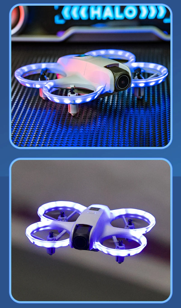 H135 Mini Drone WiFi FPV with 4K Camera, Foldable Quadcopter with Colorful Lights – RC Toys & Gifts