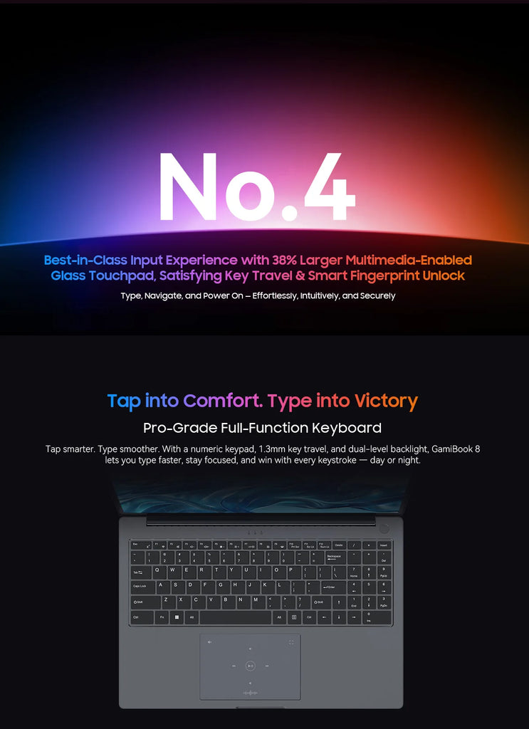 Blackview GamiBook 8 Laptop 16" AMD Ryzen 7 7735HS 16GB DDR5 512GB SSD Windows 11 Pro Wi-Fi 6