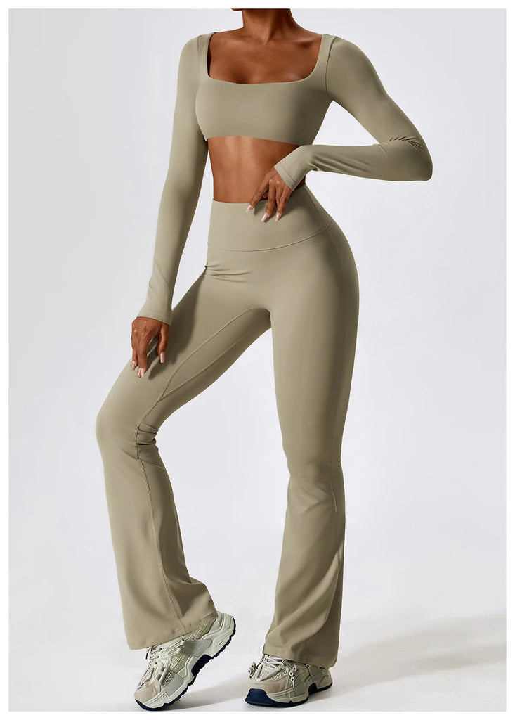Seamless 2-Piece Women’s Yoga Set – Fitness Leggings & Sports Bra Workout Suit