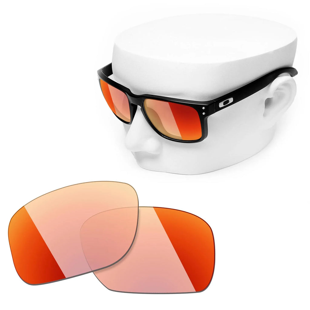OOWLIT Polarized Replacement Lenses for Oakley Holbrook OO9102 – UV400 Mirror Polycarbonate Upgrade