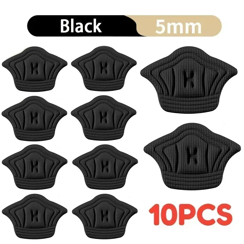 5 Pairs Adjustable Shoe Heel Pads – Insoles for Sports & Everyday Shoes