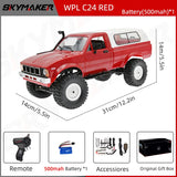 WPL C24-1 1:16 Scale 4WD RC Rock Crawler Truck with LED Lights – 2.4G Remote Control Off-Road Buggy thumbnail 19