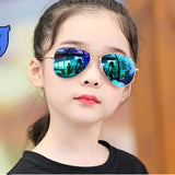Kids Polarized Pilot Sunglasses UV400 Outdoor Sports Cycling Metal Frame Glasses for Boys and Girls thumbnail 3