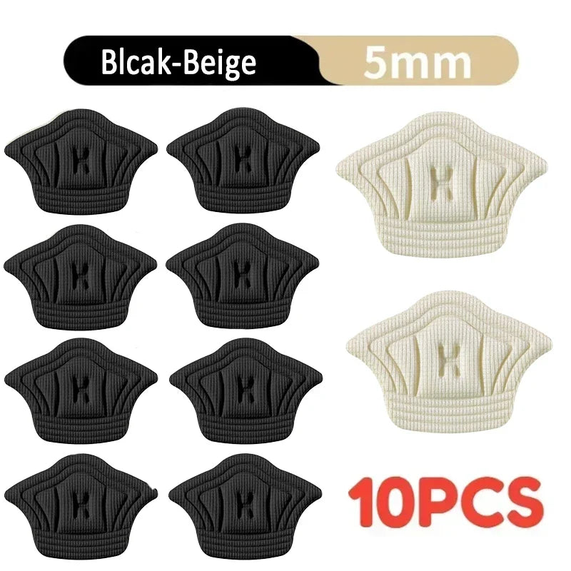 5 Pairs Adjustable Shoe Heel Pads – Insoles for Sports & Everyday Shoes