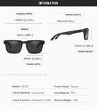 KDEAM Polarized Sunglasses – Unisex Square Frame UV400 Outdoor Eyewear (Red Mirror Lens, Model KD332) thumbnail 9