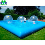 Square Inflatable Swimming Pool & Water Zorb Ball Pool – Heavy Duty PVC Outdoor Fun thumbnail 2