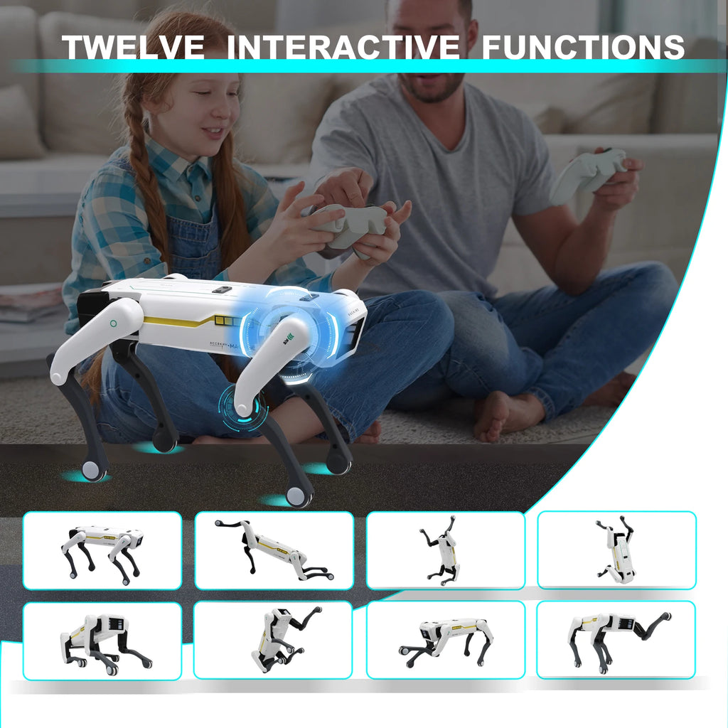 Intelligent AI RC Robot Dog – APP Remote Control, Voice Dialogue, Singing & Dancing Kids Toy