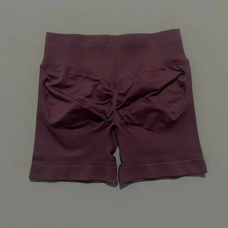 Women High Waist Fitness Shorts – Yoga, Gym, Running Sportswear