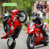 RC Stunt Motorcycle Car 1/6 High-Speed Remote Control Motorbike Toy for Kids thumbnail 1