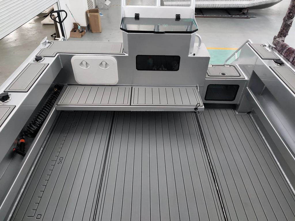 22ft High-Speed Aluminum Fishing Boat with Outboard Engine | Sport Yacht Cabin Cruiser