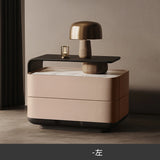 Nordic Minimalist Bedside Table with Storage Drawers – Modern Glamour Nightstand for Bedroom thumbnail 37