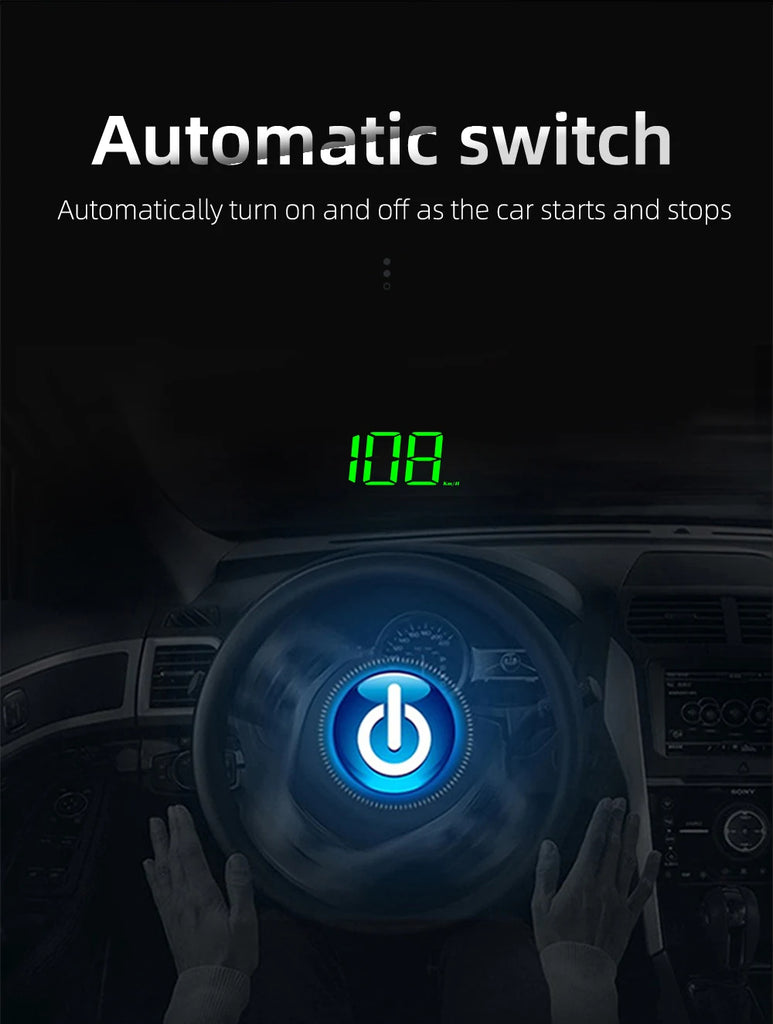 HD Car Head Up Display M2 GPS Speedometer KM/H Digital Windshield HUD Projector Universal Auto Accessory