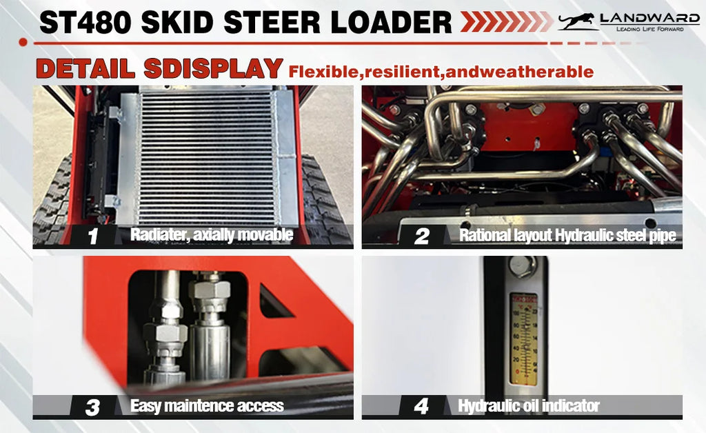 Crawler Skid Steer Loader – Multifunctional Compact Track Loader, Front-End Loader, Customized Chinese Skid Steer