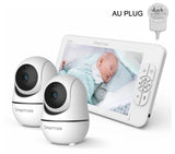 SM70V2 7" 1080P HD Split Screen Video Baby Monitor with Two Cameras – Hack Proof, Remote Zoom/Pan/Tilt, 4000mAh Battery thumbnail 20