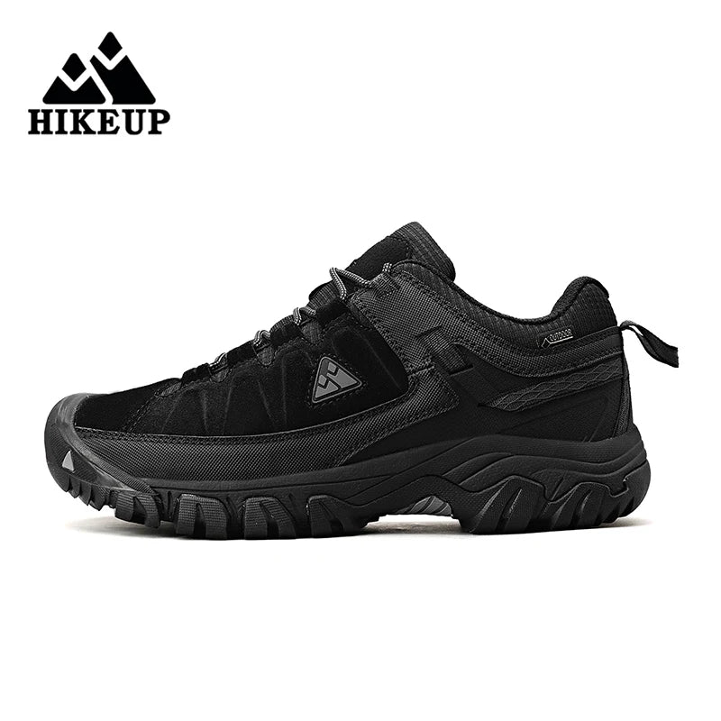 HIKEUP Men’s High-Quality Hiking Shoes – Durable Leather Climbing & Outdoor Walking Sneakers