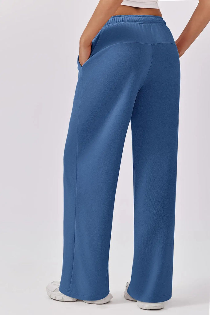 Autumn & Winter Women’s Elastic Waist Wide Leg Casual Pants