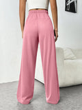 Autumn & Winter Women’s Elastic Waist Wide Leg Casual Pants thumbnail 14