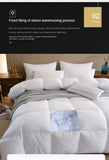 Five-Star Hotel Style Goose Down Duvet – Warm Winter Quilt for Single & Double Beds – Soft Quilted Polyester Comforter 150x200cm to 200x230cm thumbnail 14
