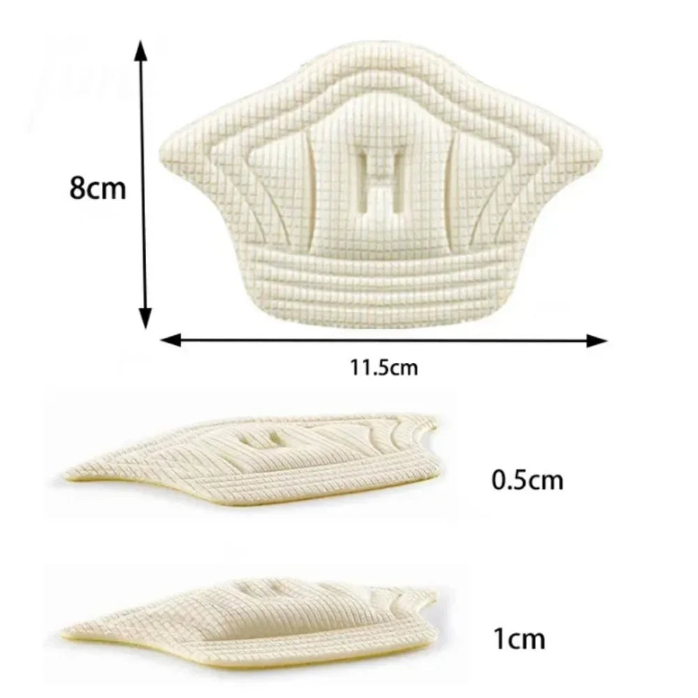 5 Pairs Adjustable Shoe Heel Pads – Insoles for Sports & Everyday Shoes