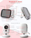 VB603 2.4G Wireless Video Baby Monitor with 3.2" LCD, Two-Way Audio, Night Vision & Temperature Monitoring thumbnail 19