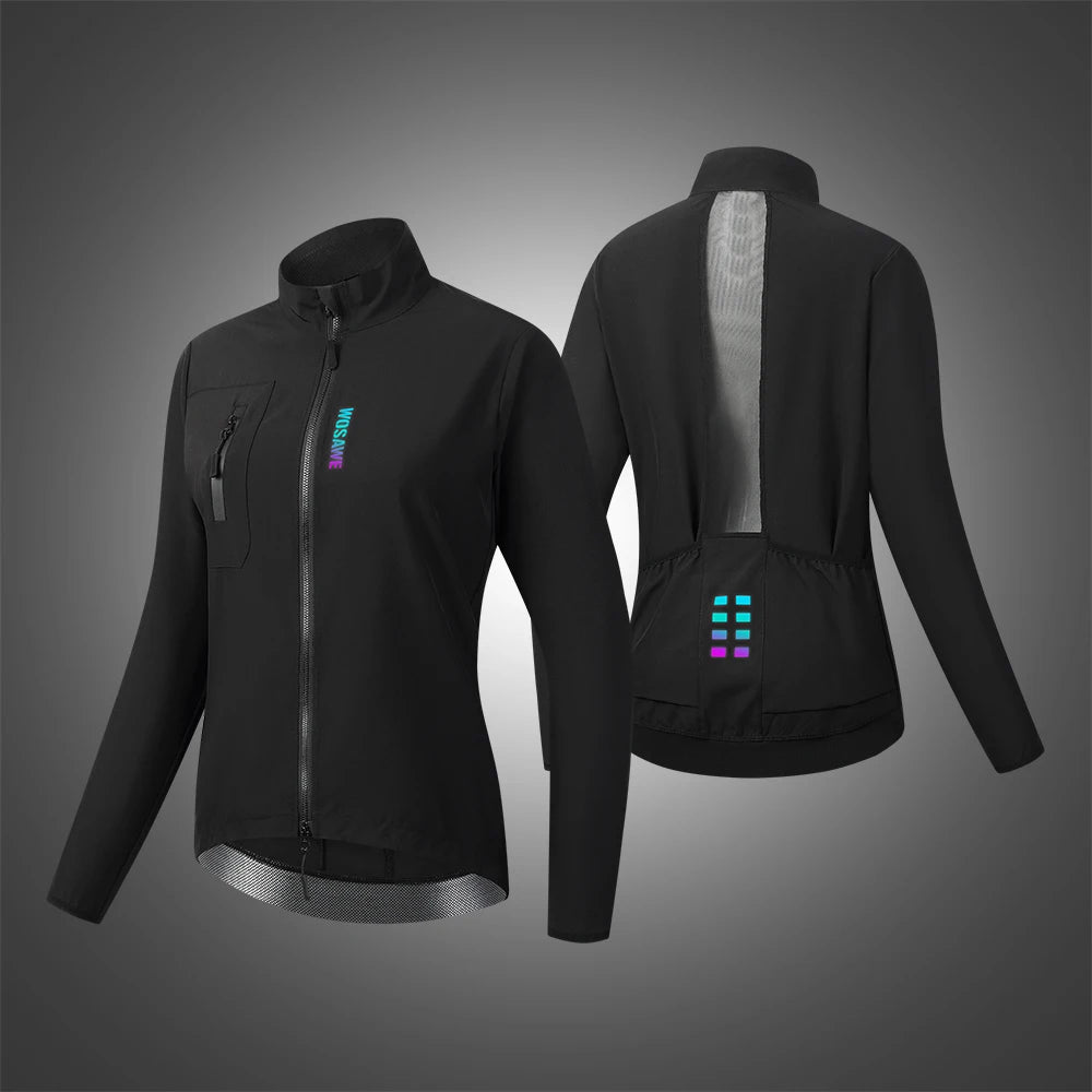 WOSAWE Women's Waterproof Cycling Windbreaker Jacket