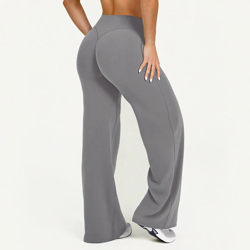 Straight Leg Ultra-Soft Butter Fabric Yoga Pants for Women – Mid-Waist Sports Leggings