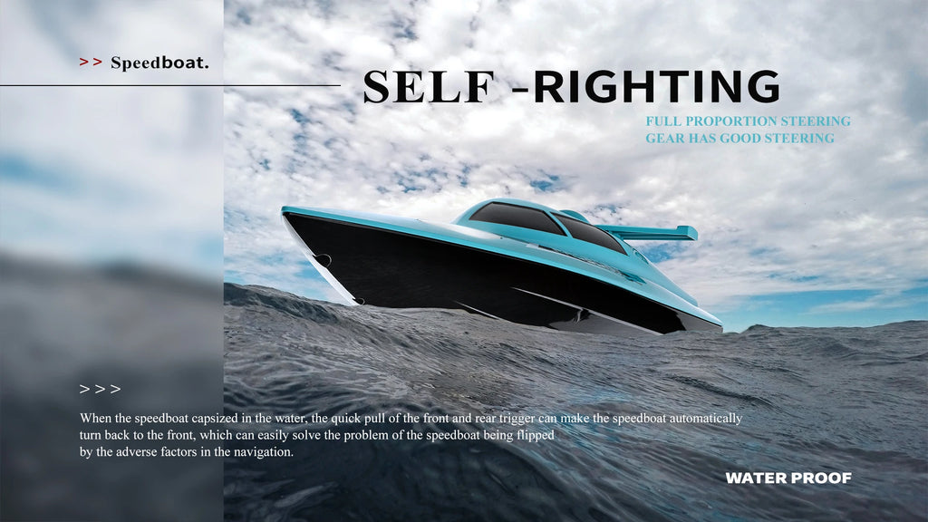 WL916 / WL912-A RC Speedboat 2.4GHz High-Speed Remote Control Racing Boat for Kids