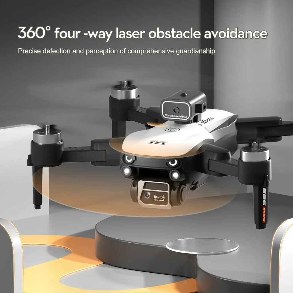 S2S Mini Drone 8K HD Camera with Obstacle Avoidance, Brushless Motor, Foldable RC Quadcopter for Kids