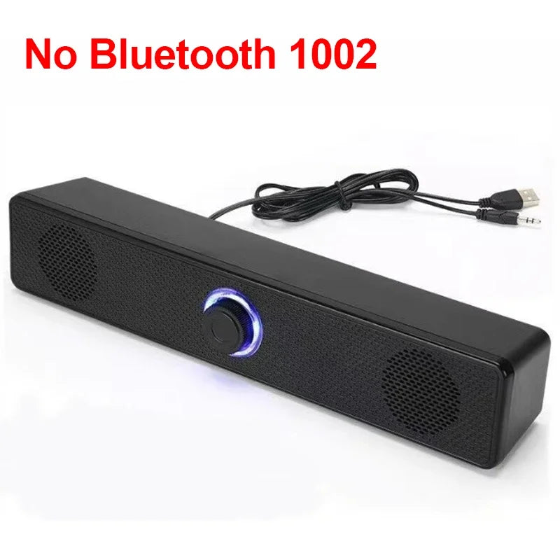 PC Soundbar Bluetooth Speaker – Wired & Wireless USB Powered for TV, PC, Laptop, Gaming, Home Theater