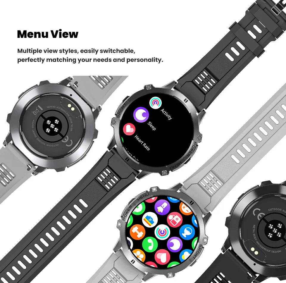 KAVSUMI X3 Outdoor GPS Smartwatch Ultra 2025 1000mAh AMOLED Display 10ATM Waterproof Bluetooth Call Sports Watch