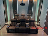 MINGDIBAO Luxury Electric Recliner Cinema Chair with LED Lighting & Cup Holder – Genuine Leather Home Theater Seating thumbnail 13